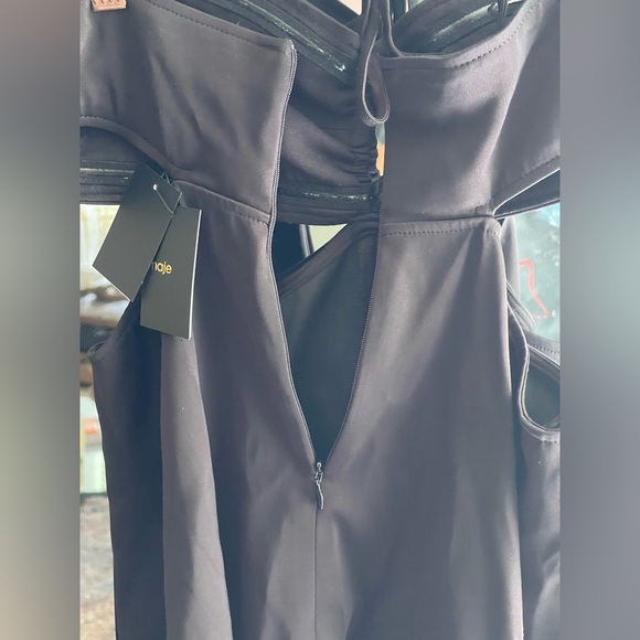 NWT Maje Black Bandeau Mini dress with cut-outs Size M - Picture 12 of 16